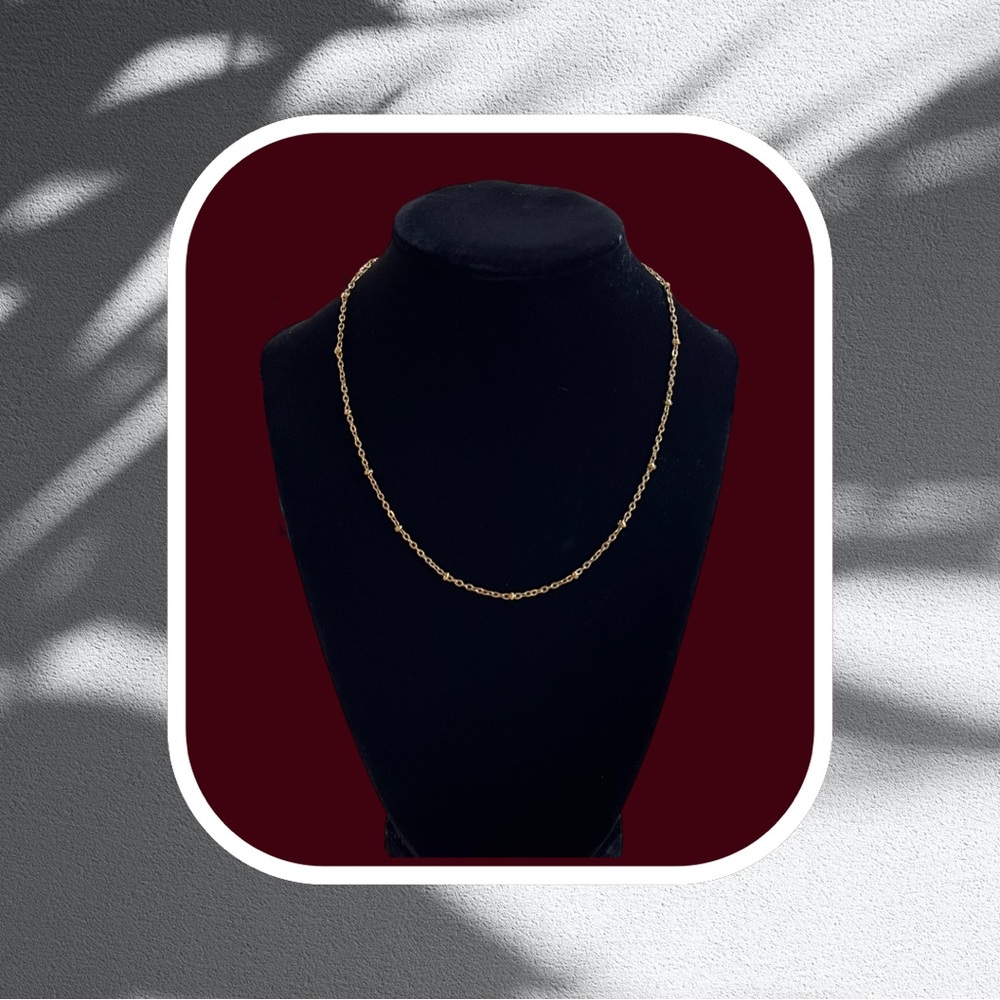 Gold Filled satelite necklace